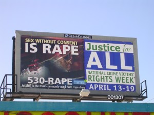 Sex without consent is Rape.  We had a wonderful partnership with The Department of Health.